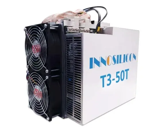 В наличии Antminer SHA-256 алгоритм 50/s T3 + 52T T3 43T Innosilicon T3 Технические данные: около 50 т шахтерная микросхема