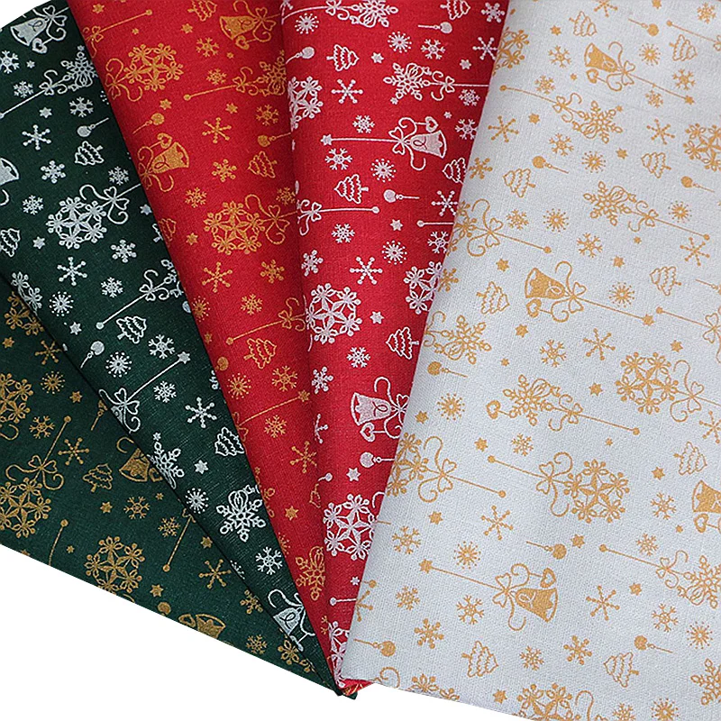 Рождественское украшение с принтом холст льняная хлопчатобумажная ткань для «сделай сам» скатерть или подушка дивана