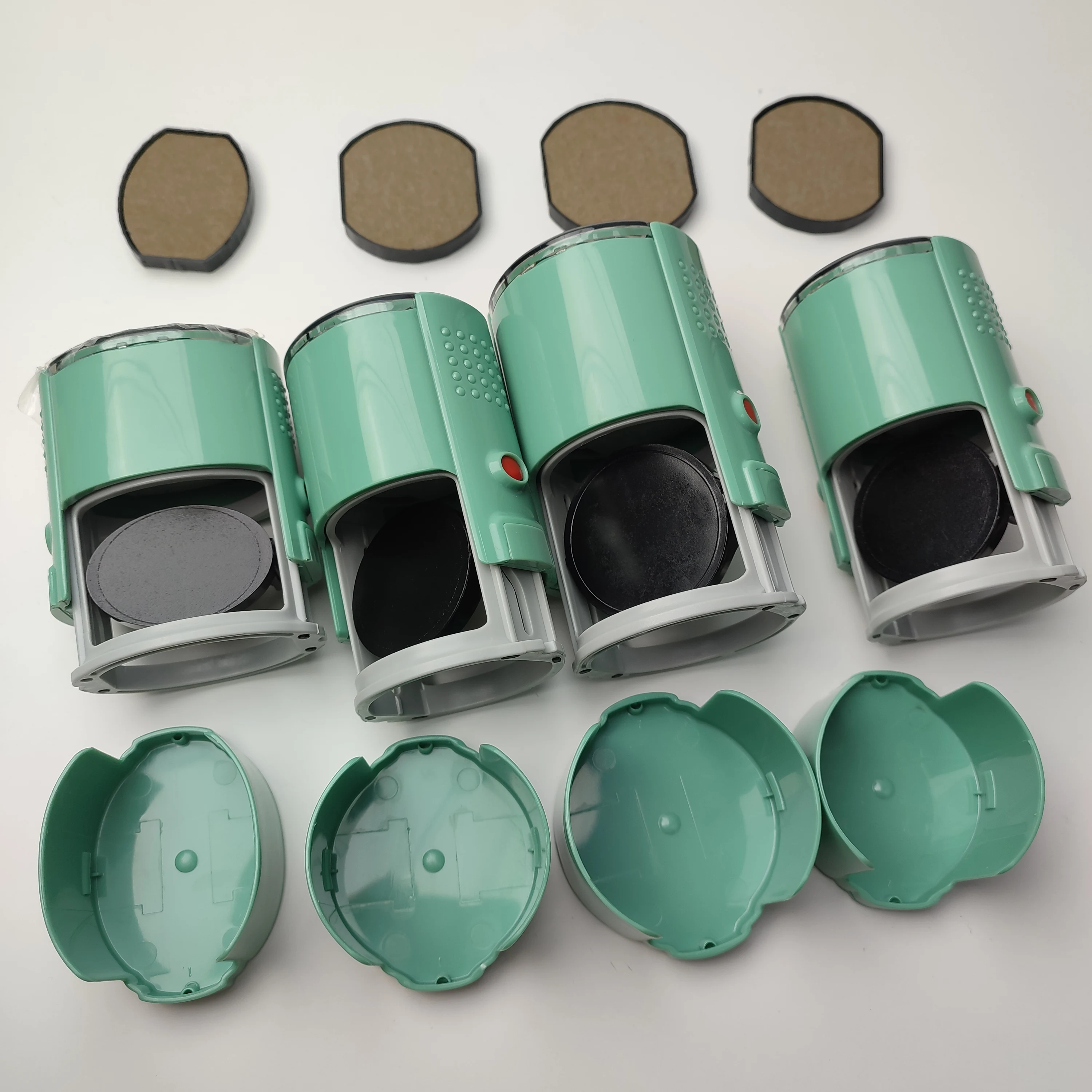 Лучшие пластиковые автоматические штампы для бегунов, круглые деловые самостоятельные штампы с крышкой