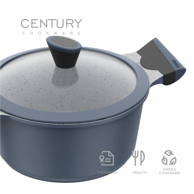 Modern Classical Aluminum Casserole Kitchenware Set Non-Stick Coating for Cooking