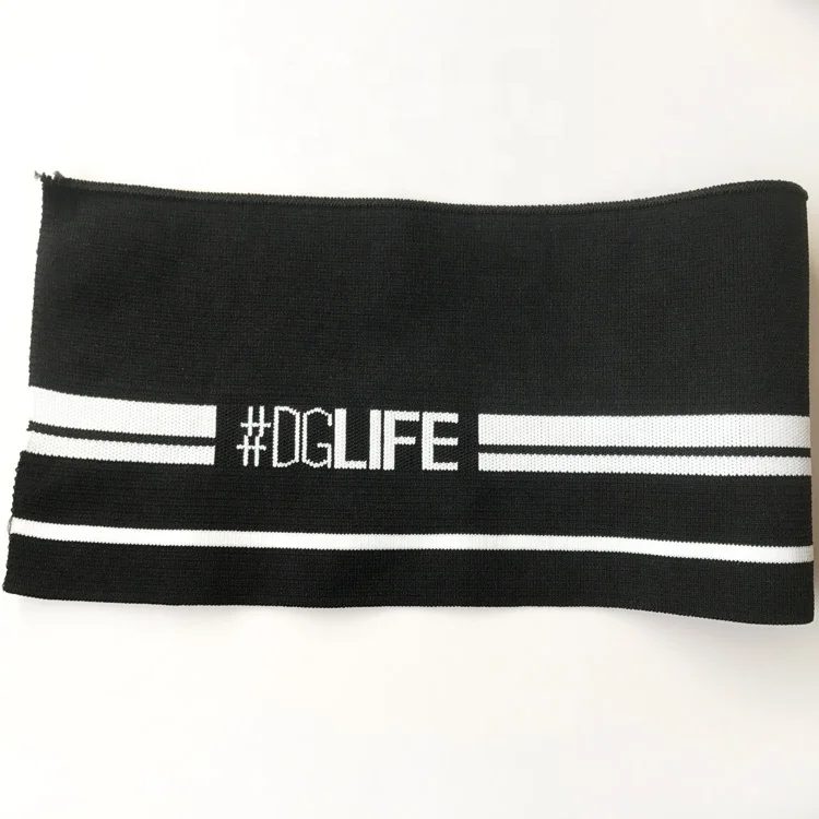 
Jacquard ribbed elastic cuff and hem fabric used for casual pants and sportswear accessories 