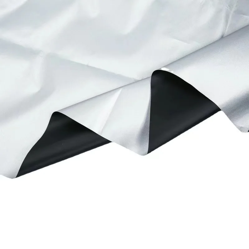 eco-friendly 210T polyester single-sided silver PU coated wholesale fabric is suitable for umbrella tent studios