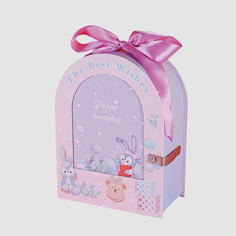 custom pattern and logo cartoon Dream House gift baby one month back gift box candy packing boxes