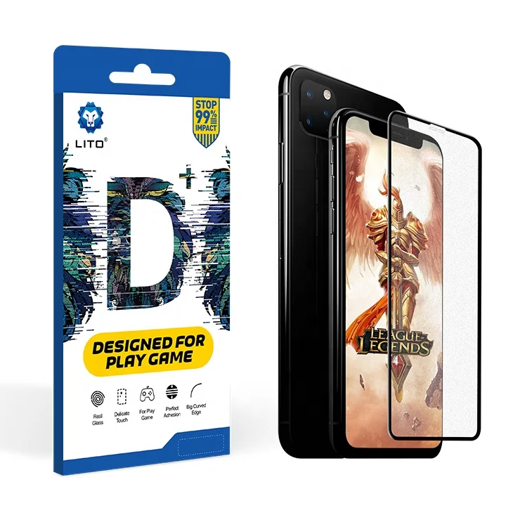 LITO D + защитное закаленное стекло для игрового плеера для iphone xr xs max x с полным покрытием