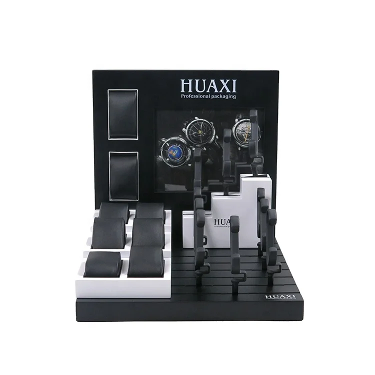 15 Watches Small Set Custom wooden Watch Display Holder Stand For Showcase