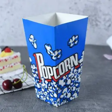 Wholesale Can Customize The Printed Pattern Of Popcorn Bucket Disposable Degradable Paper Popcorn Bucket
