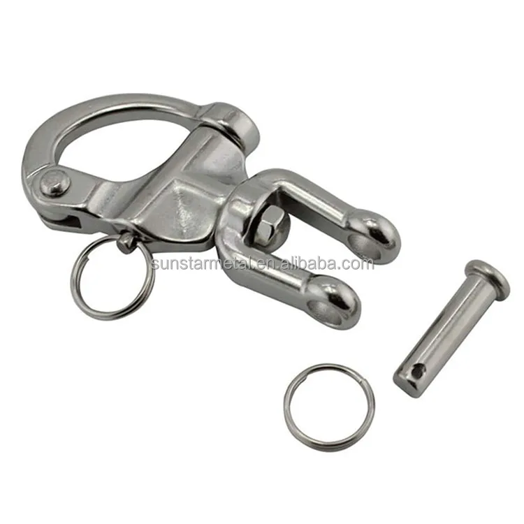 76mm quick release buckle Stainless steel marine grade swivel snap shackles