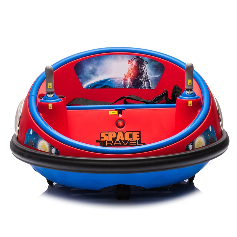 Factory Selling Kids Sticker Race Car 6V 12V Electric Remote Control Toy Vehicle Car 360-Degree Spin Ride On Bumper Car