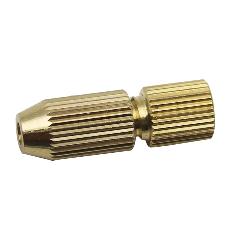 Brass Mini Drill Chuck Engraver Collet Chuck Electric Motor Shaft Fixture Clamp 0.8-1.5mm Rotary Tool Quick Change Chuck Adapter