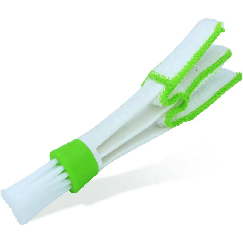Double Ended Microfiber Vent Duster Portable Car Air Outlets Computer Keyboards Fans Brush Mini Dusting Tool