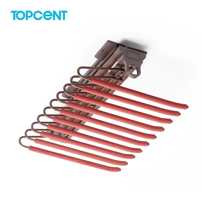 TOPCENT Wardrobe Organizer Multifunction 10 in 1 Magic Pants Hangers Space Saving For Clothes Rack Shelves
