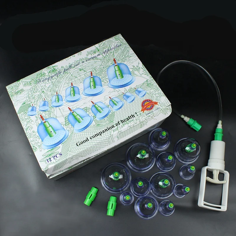 Custom Hijama Cups Vacuum Cupping Anti Cellulite Cup Set for Physiotherapy Body Massage Professional Cupping Therapy Set