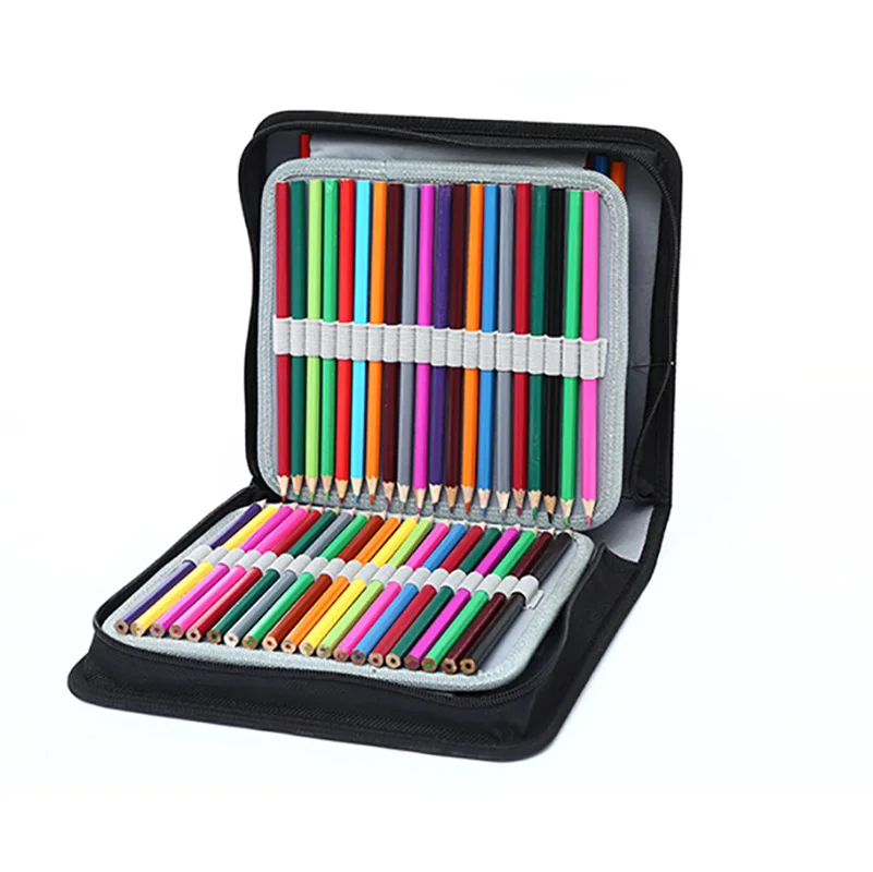 Large Capacity 120,150,168,216 slots Pencil pouch Holder Stationary cute pencil bag box pencil case for school