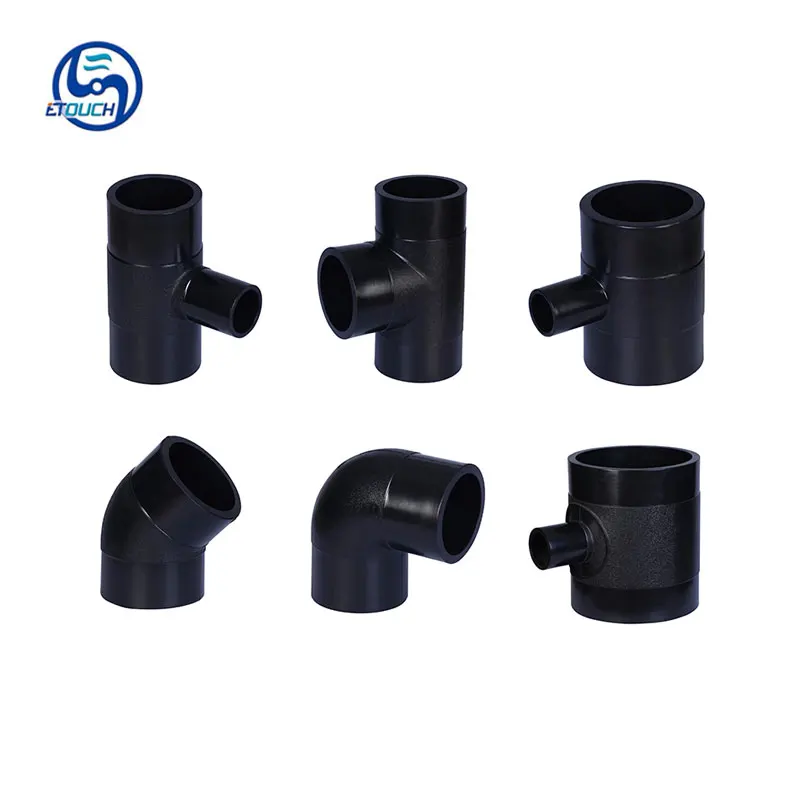 Фитинги для водопроводных труб HDPE впрыскивание стыковой слив равномерный крест