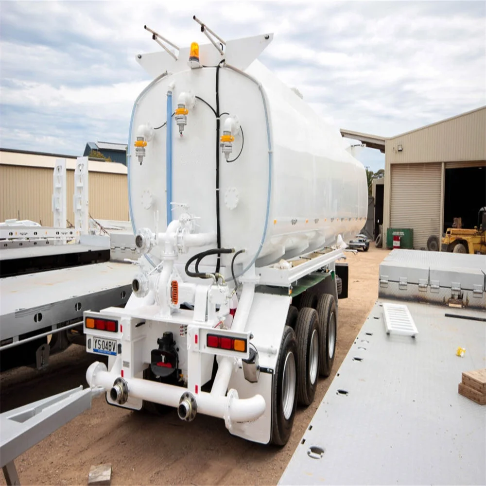 BERKLEY 40000 Liters Voluem Liquid Tanker Trailer Milk Edible Oil Tank Truck 3 Axles Water Tanker Semi Trailer For Australia