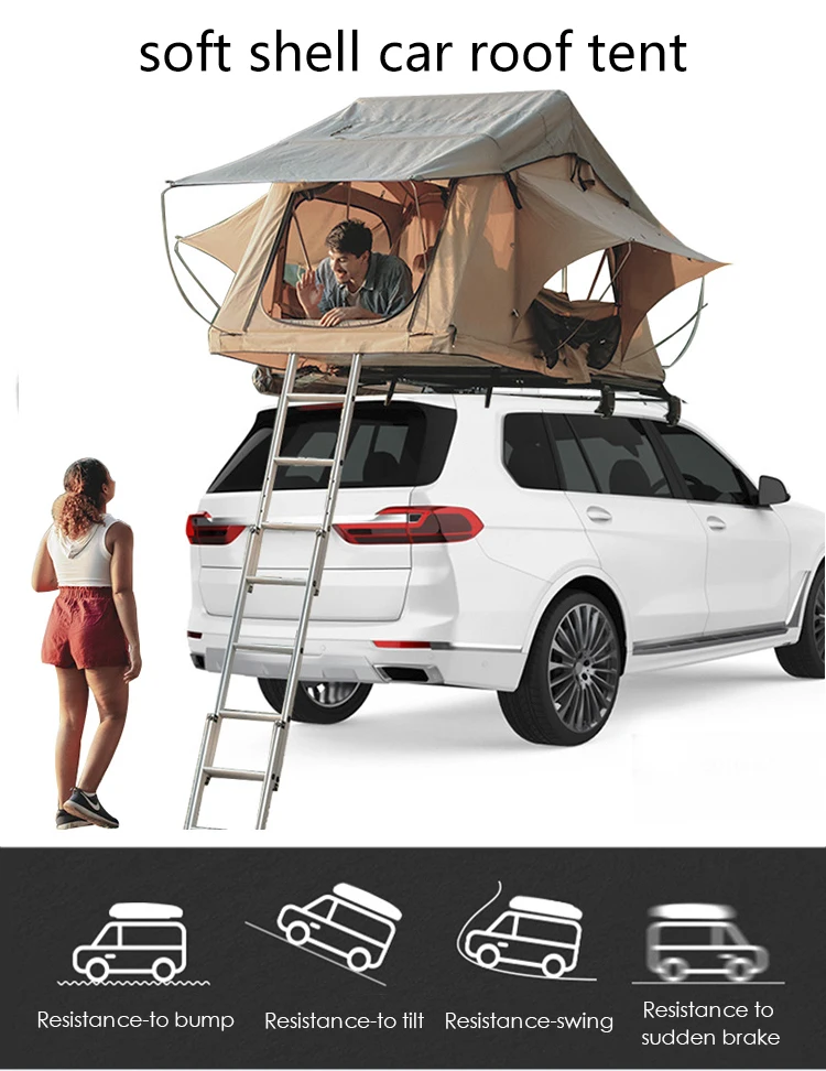 Camping Outdoor Waterproof Large Space Tent Roof For Car Awning Tent