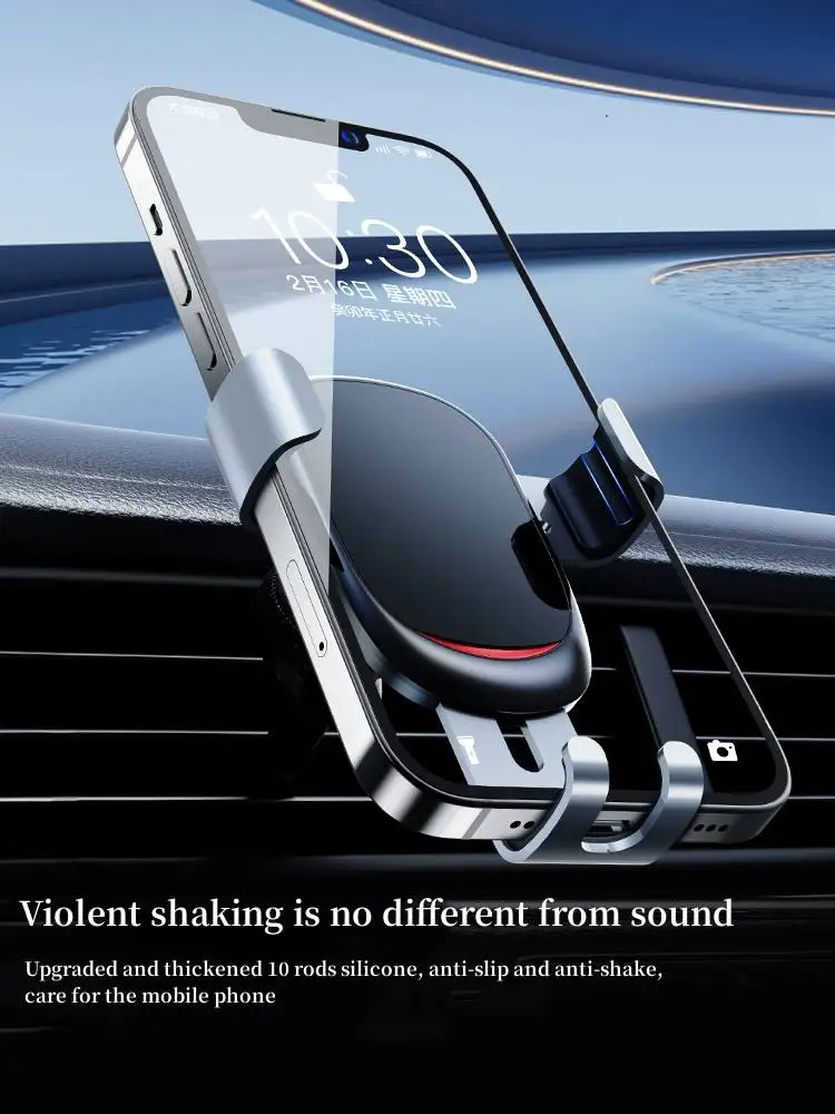 Universal Triangular T Word Air Vent Car Phone Holder 360 Degree Rotation Alloy Eagle Back Clamp Mobile Phone Holders