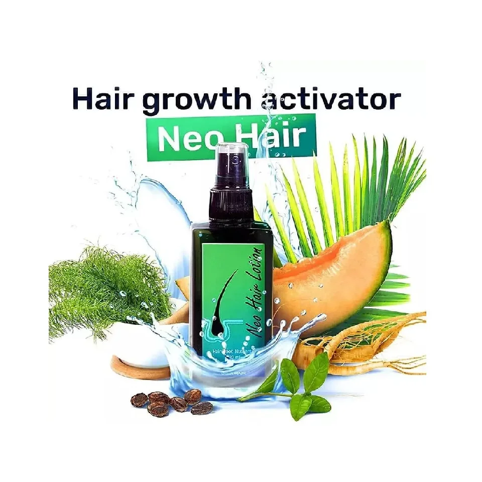 Professional Hair Care 100% Neo Hair Spray Lotion 120ml Hair Loss Prevention and Repairing Made in Thailand by Green Wealth