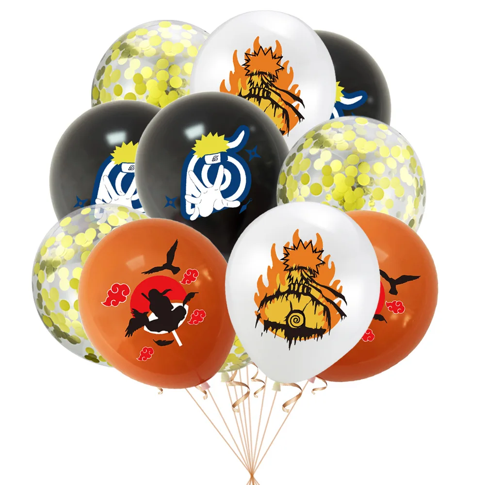  S423 Anime Party Supplies Pack 12 inches naruto printing latex balloon for Naruto party supplies