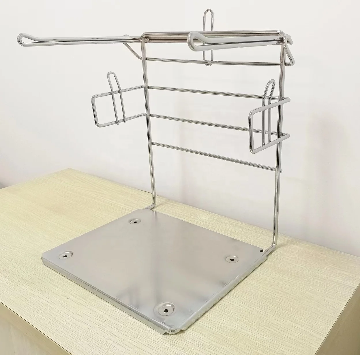 Plastic T-Shirt Bag Holder Bagging Stand Rack Metal Supermarket Grocery Checkout Fixture