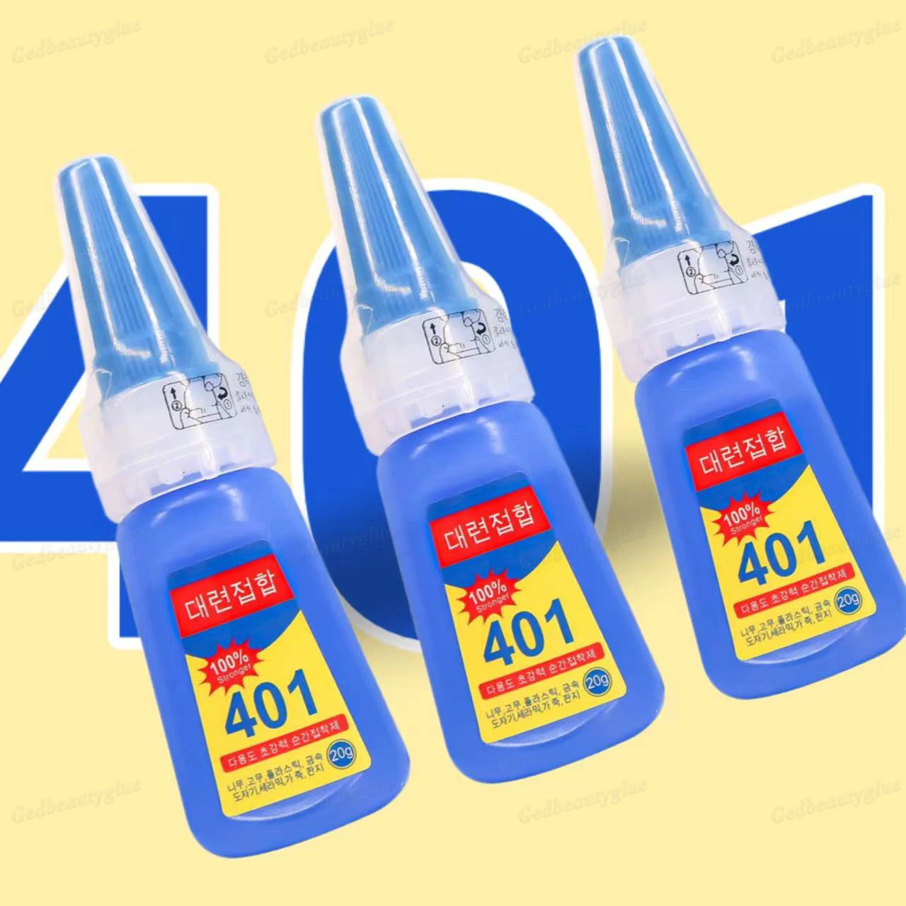 Korea 401 Nail Art Dual Use Quick Drying Glue With Strong Viscosity And Colorless Transparent Glue