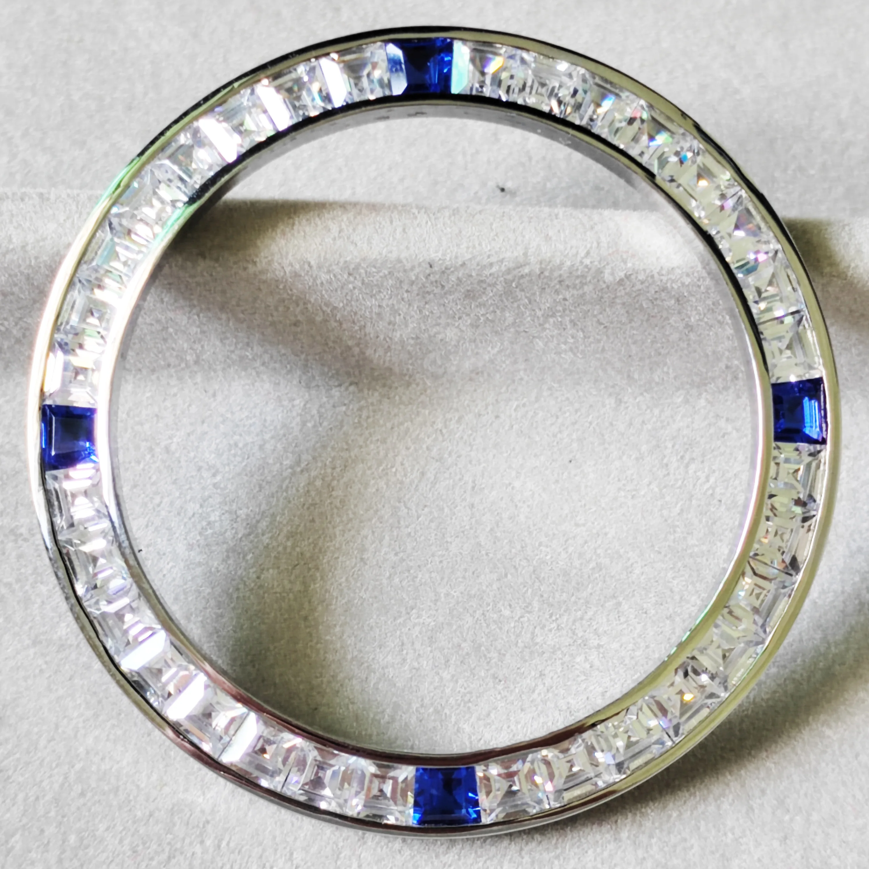 Replacement Watch Parts Bezel Bust Down Watches Dial R Brand 39mm Bezel for Iced Out Wristwatch