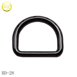 Wholesale high quality d ring fitting gumetal adjustable metal d buckle for bags accessories
