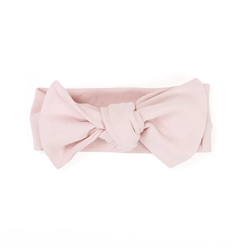 Kids Accessories Wholesale Baby Girls Cotton Wool Bow  Solid Color Baby Headband