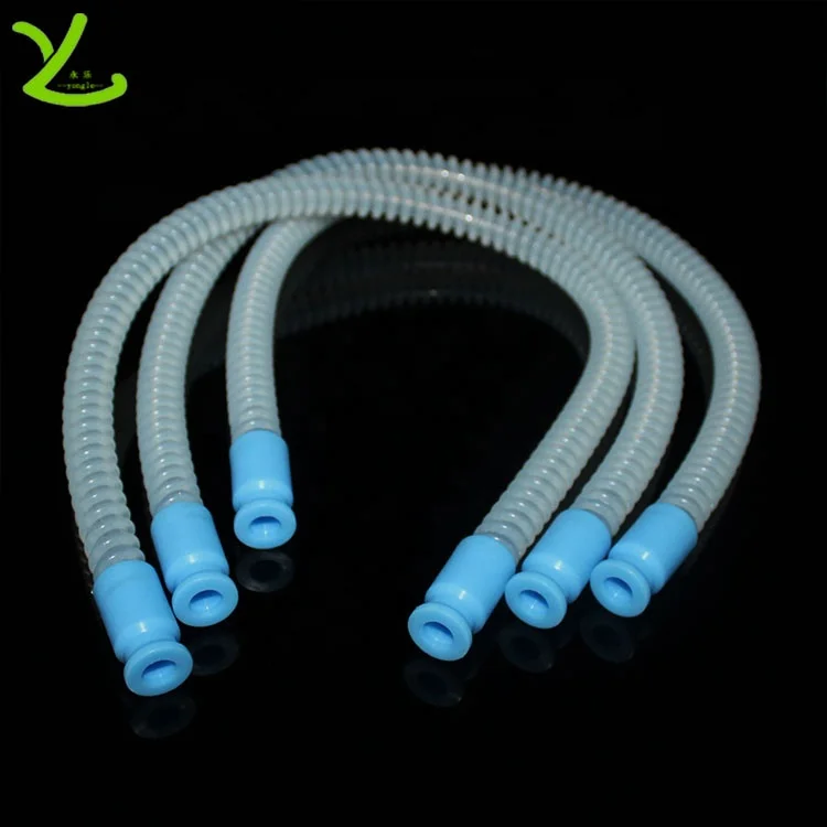 Reusable anesthesia breathing circuit silicone breath circuit medical silicone corrugated tubing for icu ventilators
