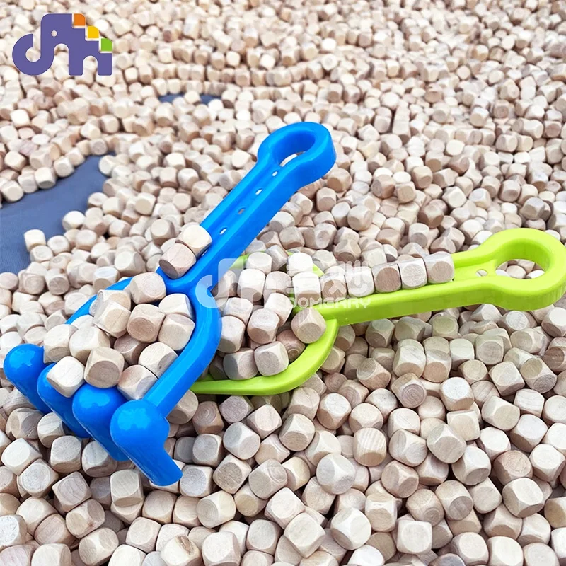 Domerry amusement equipment custom soft play sand pit indoor playground sandpit real wood grain