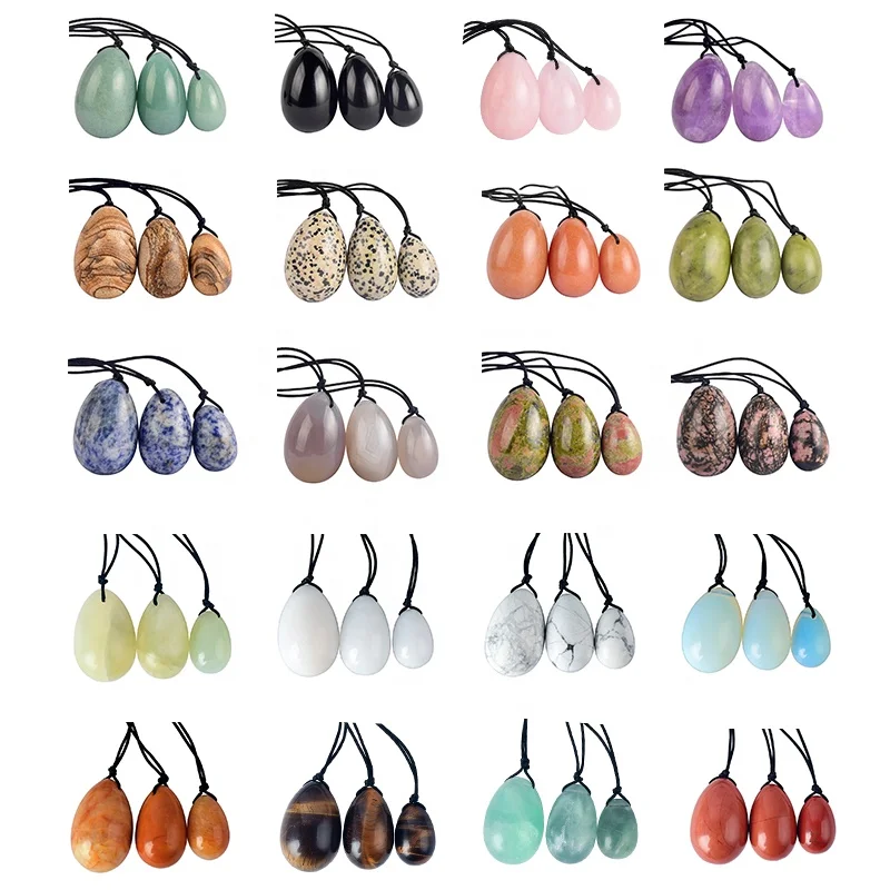 wholesale all kinds of semi-precious stone eggs,gemstone yoni eggs