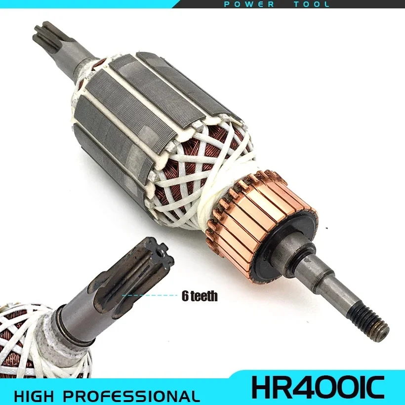 Замена ротора якоря для Makitas HR4010C 4010 HR4001C 4001 HR4011C 4011 HR4001CX HR 0860 аксессуары роторного молотка 513631-1