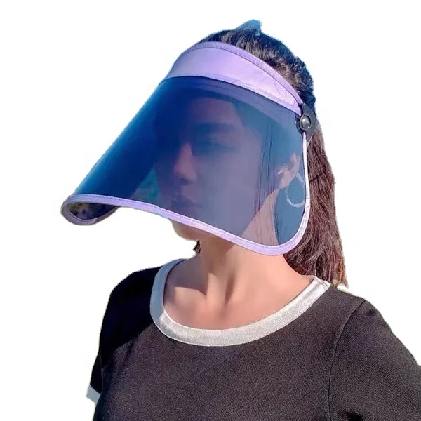 Модная 2021 мягкая пластиковая зеркальная линза пляжная уличная спортивная шляпа с большими полями прозрачная Складная летняя солнцезащитная Кепка