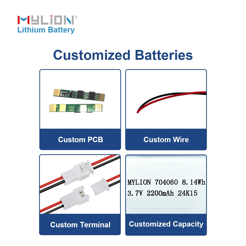 OEM Real Capacity Li-ion Battery 3.7V  1800mAh 2200mah 3000mah Rechargeable Lithium Lipo Polymer RC Battery For Hand Warmer