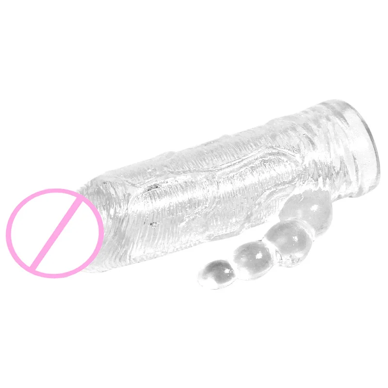 Crown Prostate Massager Transparent PVC Sleeve Exquisite Female Masturbation Dildo Lengthened Realistic Feature Product Category