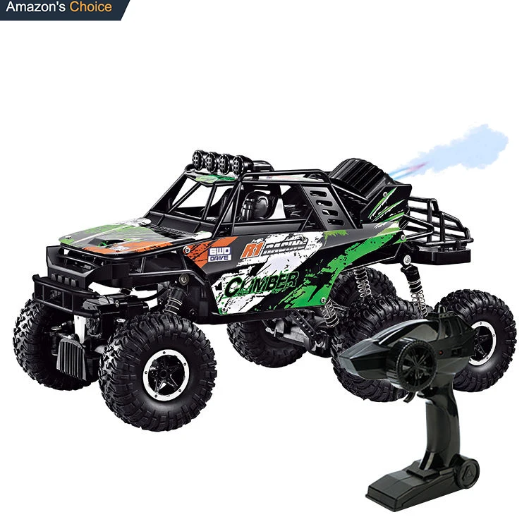 Radio control toys 1:10 Aluminum alloy off-road vehicle watch remote control spray Racing Climbing Cars