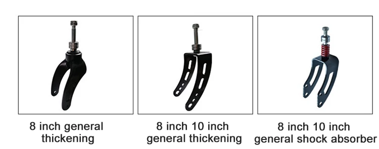 Hot Selling Wheelchair Forks Electric Wheelchair Accessories Front Wheel Fork 8/10 Inch Parts Wheelchair Accessories
