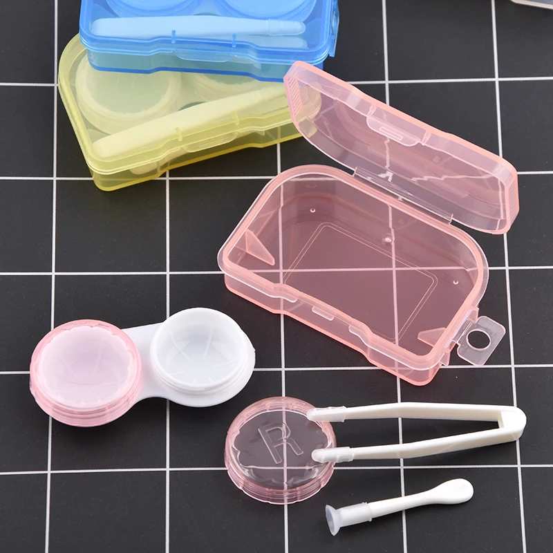
OEM Portable Colorful Contact Lens Case cosmetic box contact lens box 