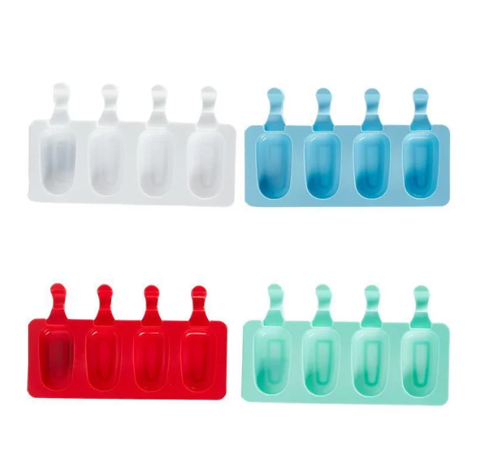 4 hole small size ellipse shape ice cream mold silicone cake mold silicone ice cube tray resin silicone bpa free ice