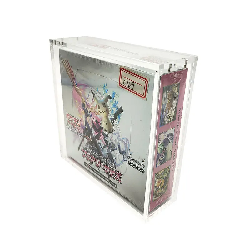 Wholesale Japanese booster box uv ioresistant custom acrylic plexiglass booster box case for Japanese booster box