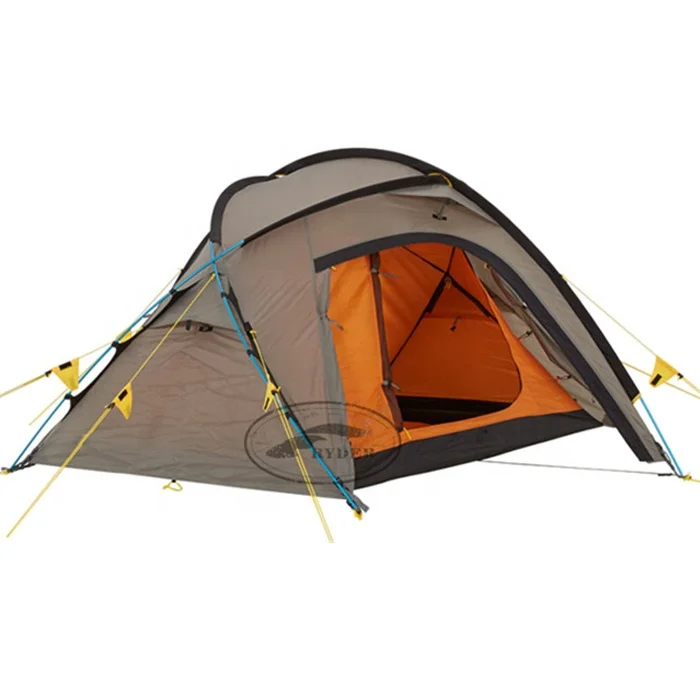 Изготовленный На Заказ маркировки на открытом воздухе водонепроницаемые огнеупорная двухэтажные 3 сезона 2 человека для отдыха палатка лобовое стекло геодезический структуры