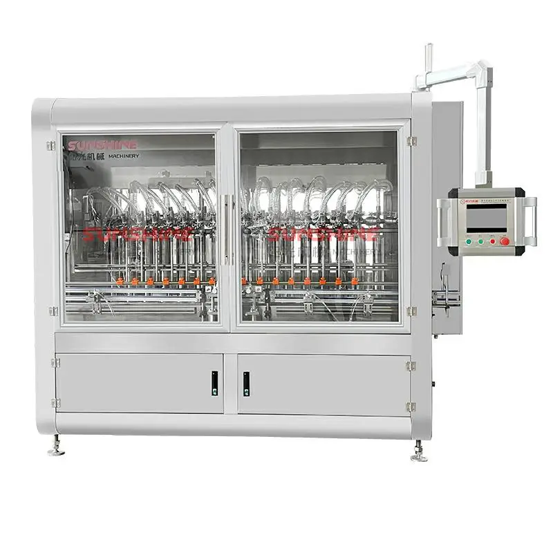 Полностью автоматическая поршневая разливочная машина для кетчупа, варенья, соуса