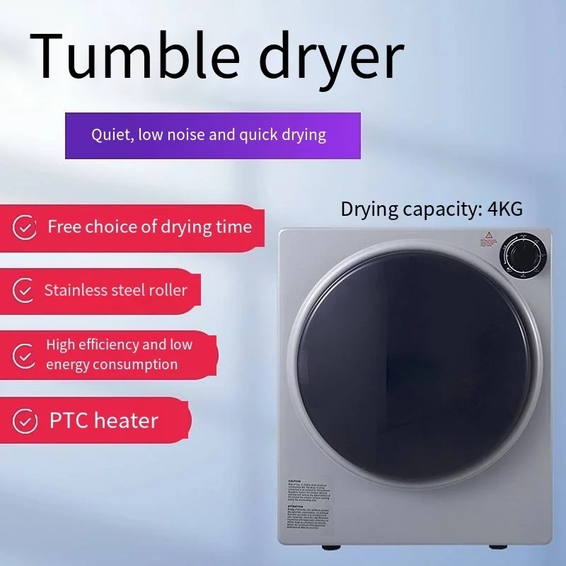 4kg HOT SALE Clothes Dryer Machine Automatic Electric Portable Clothes Dryer Floor Factory Direct Sales Other Clothes Dryers