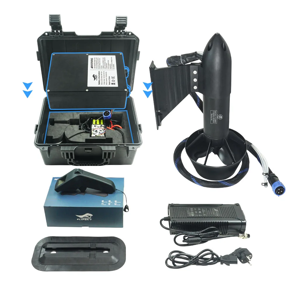 Flipsky Brushless 65161 6000W Motor Waterproof Underwater Thruster electric boat thruster Outboard motor  Drive boat jet