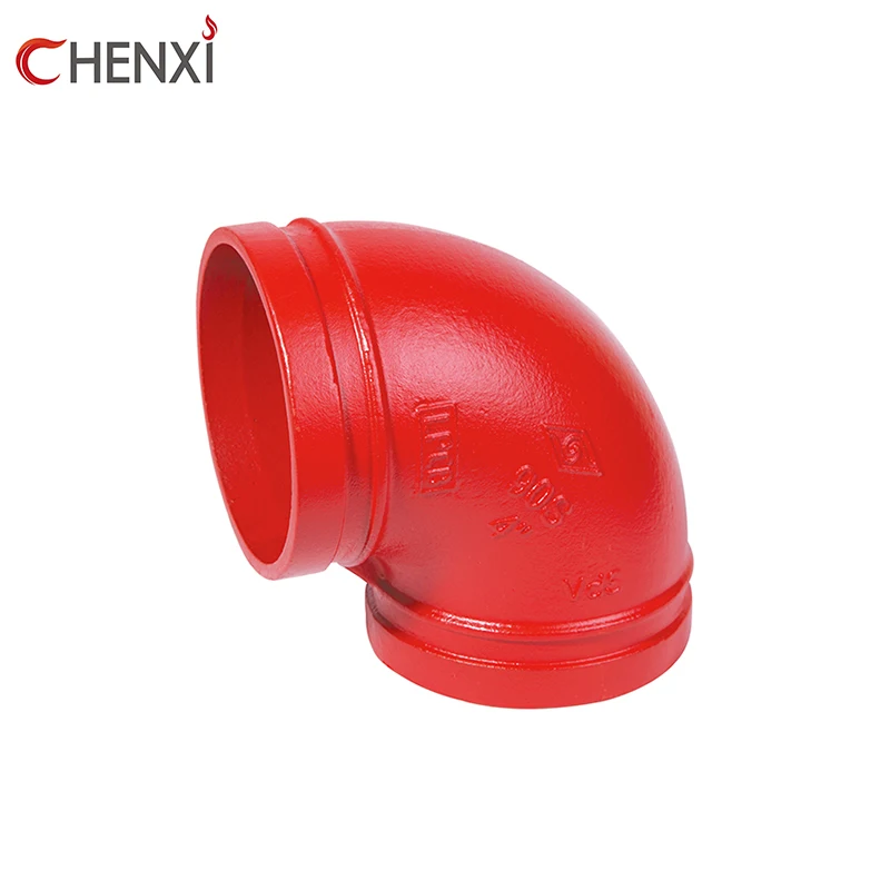 UL FM approved ductile iron grooved pipe fittings