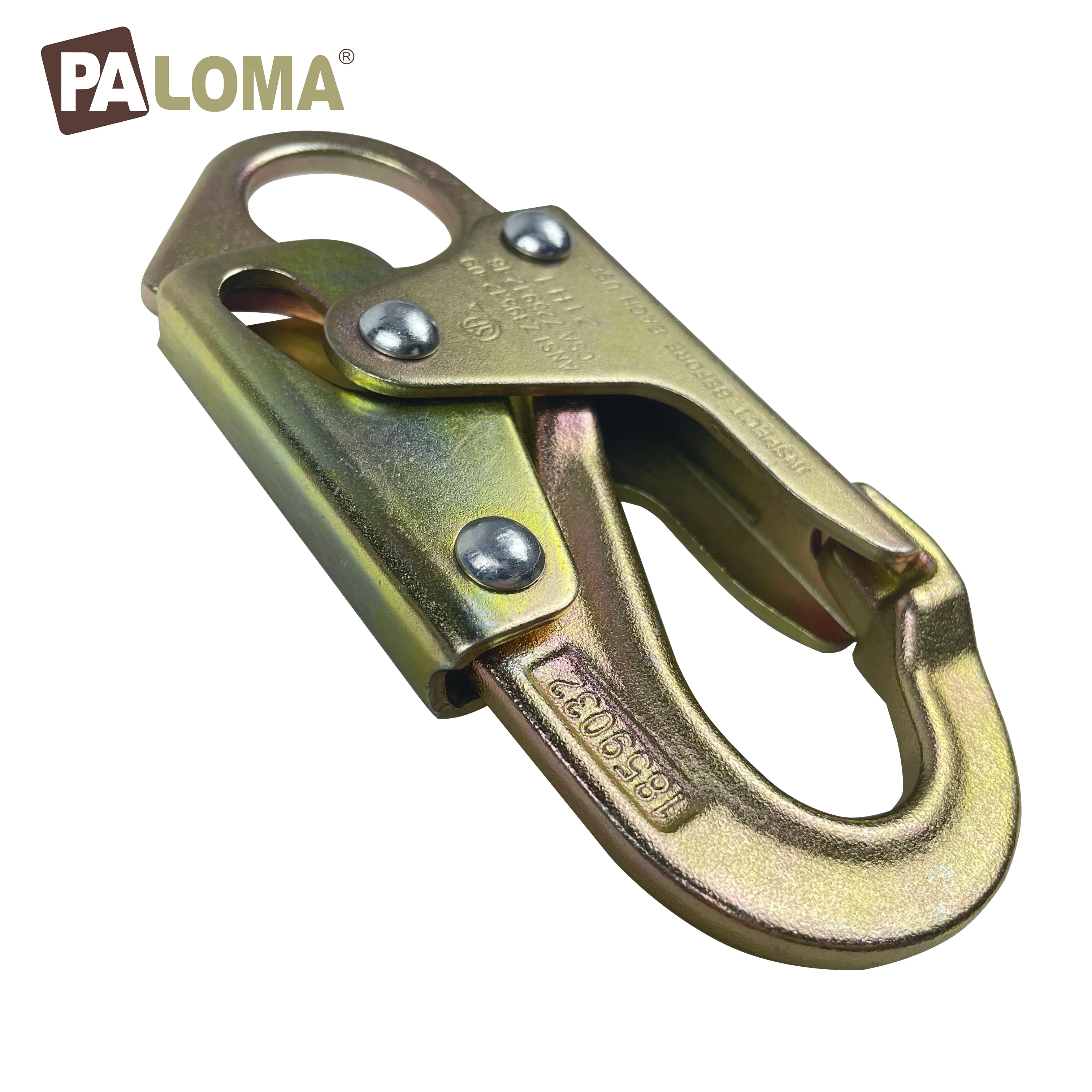 ANSI safety rope lifeline with shock absober and rope grab suitable for firefighting, water rescue, adventure  25 to 200 inches