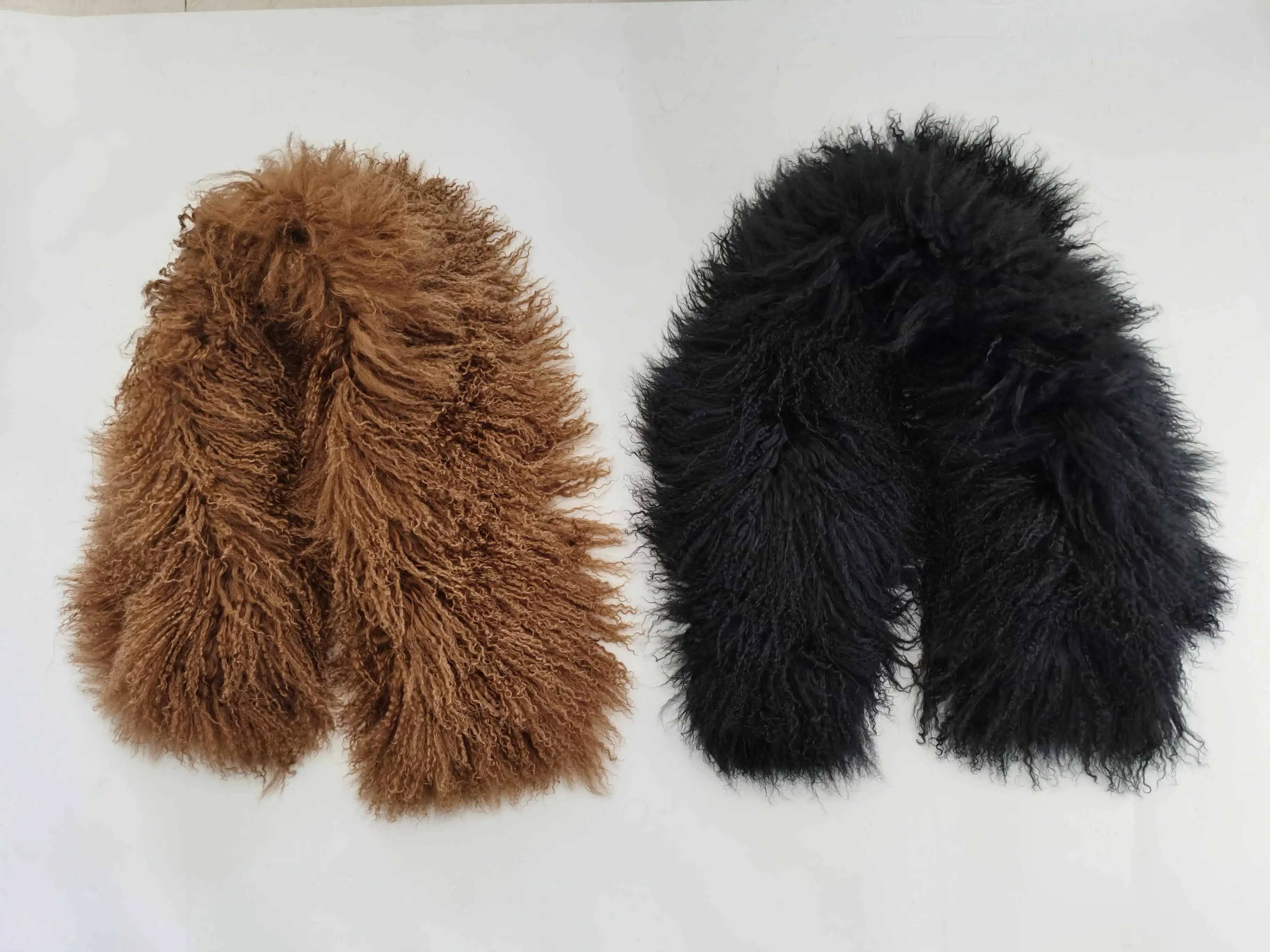 Real Tibetan Sheepskin Fur Scarf Winter Autumn Warm Real Mongolian Sheep Fur Shawl Women Long Curly Fur Scarf Ladies
