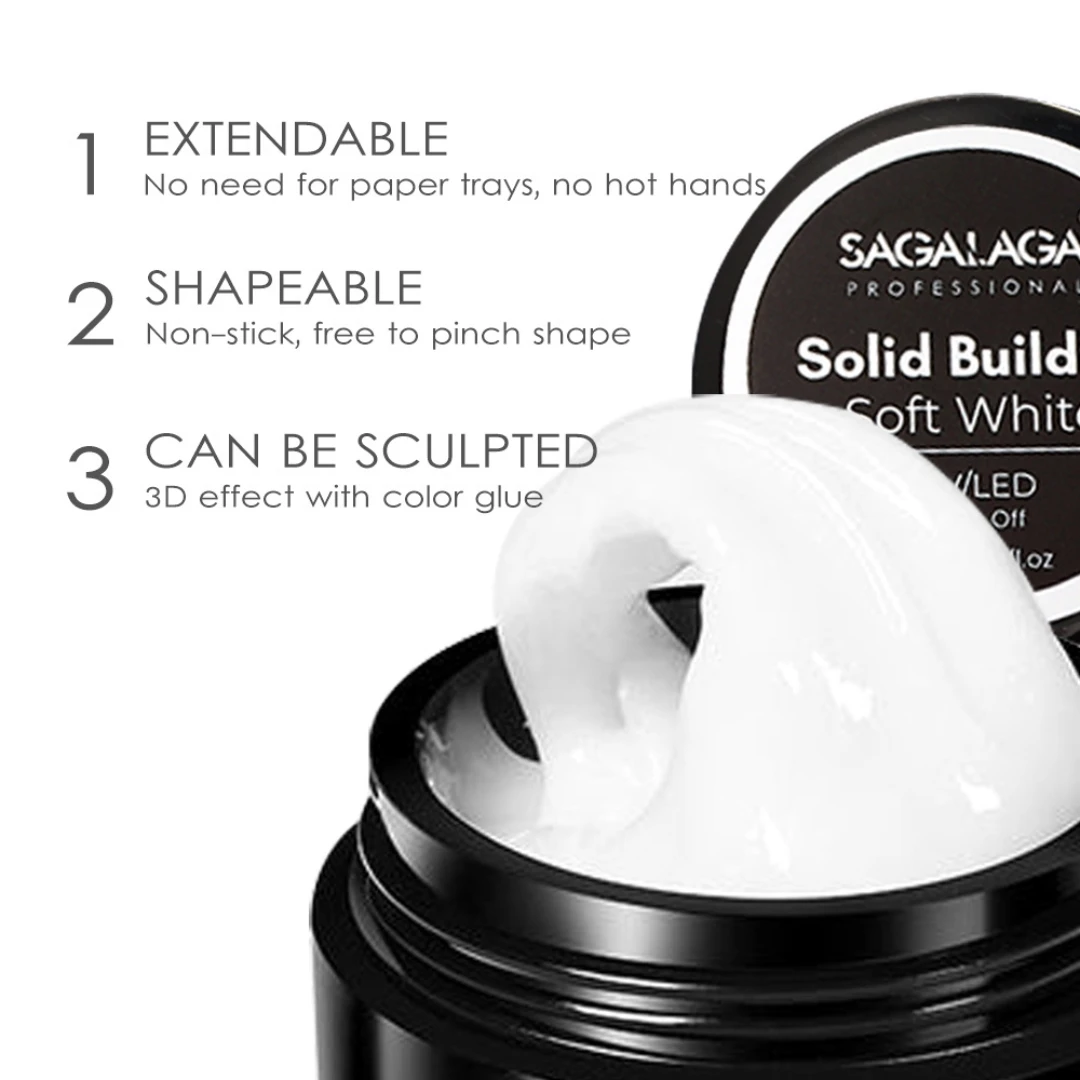 Private Label Color Hard Gel Uv Packaging Builder Nail Nude  Extend Gel Pot For Nails Soak Off Led/uv Gel Nail Art Manicure