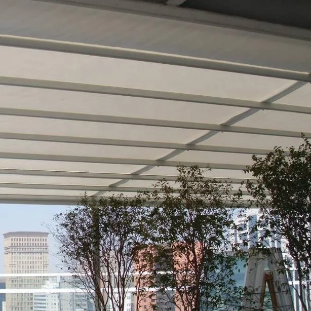 современный дизайн сад кровельные покрытия патио Пергола холст электрический выдвижной крыши системы навес тент с занавес