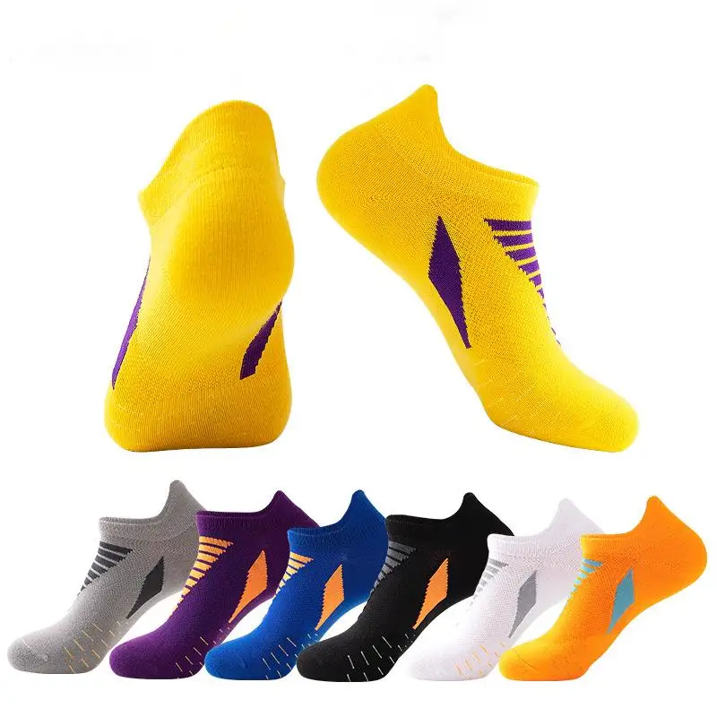 Professional short tube marathon running socks quick dry  basketball soccer sport socks for men